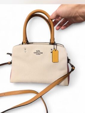 Coach Mini Lillie Carryall in Colorblock Pink/Blue (Style 2731)